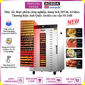Mua Máy sấy thực phẩm công nghiệp thương hiệu cao cấp AOSIDA SS-24H 24 khay - Dung tích 215L - Hàng nhập khẩu