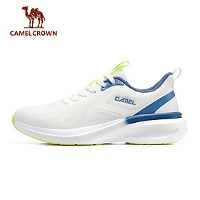 Giày Thể Thao Nam CAMEL CROWN Sneakers Lưới Chống Sốc Năng Động Đế Mềm Cho Nam - white/blue - EU42