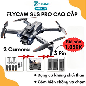 Mua Flycam 4k Drone S1S Bay xa 2km LSRC-S1S - 2023  Máy bay không người lái RC mới 450g 4K HD Gimbal Chống rung  Tránh chướng ngại vật 360 °  Một phím cất cánh Động cơ không chổi than - Hàng chính hãng