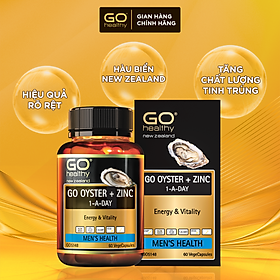 GO OYSTER + ZINC 1-A-DAY 60 VIÊN - Tinh chất hàu nhập khẩu chính hãng GO Healthy New Zealand