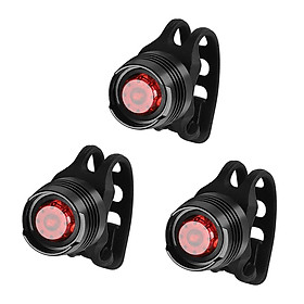 3x Bike Cycling Tail Light Waterproof Bicycle Light With 3 Light Modes