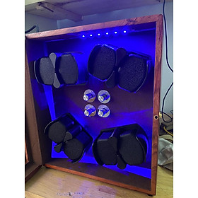 Tủ Xoay Đồng Hồ Cơ 8 Ngăn Vỏ Gỗ Lót Nỉ Nhung Hộp xoay, tích cót, lắc