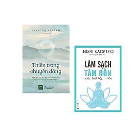Combo 2 Cuốn Sức Khỏe Tinh Thần: Thiền Trong Chuyển Động + Làm Sạch Tâm Hồn - Các Bài Tập Thiền