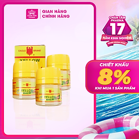 COMBO 3 Lọ Dầu Cù Là Con Ó Vàng Yellow Balm 20g - Giảm Nhanh Cơn Đau