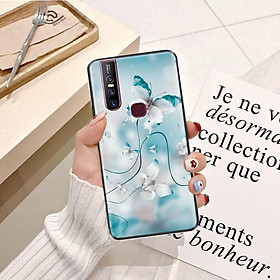 Ốp lưng dành cho ViVo Y66 Viền dẻo TPU hình Cánh Bướm Xanh