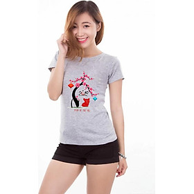 Áo Thun Nữ In Hình Cành Hoa Đào 2019 - Áo Hạnh Phúc