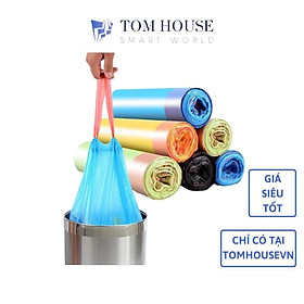 Mua Cuộn 15 Túi Rác Sinh Học Tự Phân Hủy Có Dây Quai Xách Tiện Lợi Kích Thước 45 x 50cm