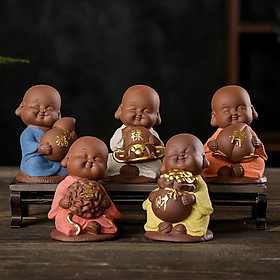 Tượng Gốm Tử Sa Ngũ Phúc 