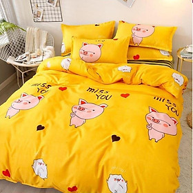 Mua Vỏ gối nằm và vỏ gối ôm poly cotton giống màu ga
