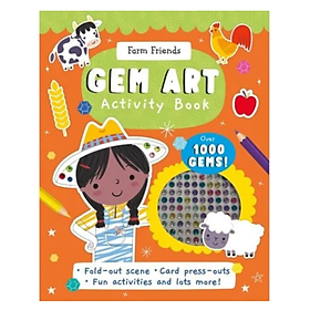 Sách Gem Sticker Activity Book - Farm Friends