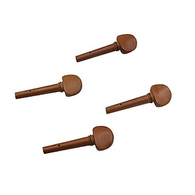 2-4pack 4 Pieces 4/4 Jujube Wood Violin Tuning Pegs Replacement Parts for