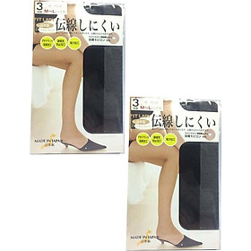 Bộ 2 set quần tất chống xước Regart 20D màu đen size M - Hàng nội địa Nhật