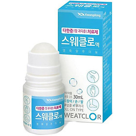 Lăn khử mùi cho nách - chân, mồ hôi tay, thâm nách Kwangdong Sweatclor 30ml