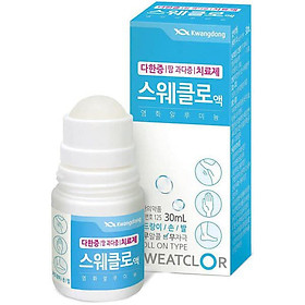 Lăn khử mùi cho nách - chân, mồ hôi tay, thâm nách Kwangdong Sweatclor 30ml