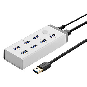 Hình ảnh Hub USB Ugreen 20296 7 Cổng USB 3.0 BC1.2 (48W) - Hành Chính Hãng