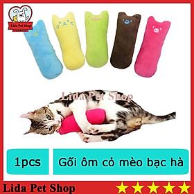 Gối ôm nhồi bông cho mèo có mùi catnip cỏ bạc hà mèo bên trong