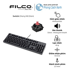 Bàn phím cơ Filco Majestouch 3 Ninja Fullsize - Hàng Chính Hãng