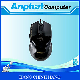 Chuột máy tính có dây Gaming Newmen G7+ LED Black - Hàng chính hãng