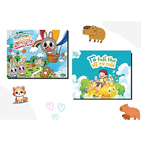 Sách - Tô Màu Cuộc Sống Muôn Màu Cùng Bu + Tô Tuổi Thơ Vẽ Vụ Cười - Combo 2 Cuốn - Việt Thư