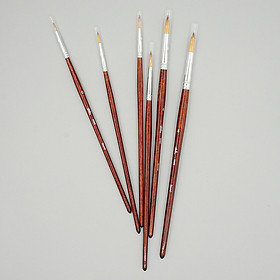 Set cọ tỉa, viền nét màu 6 cây Round Holic 1999 của Nabii Art lông nhân tạo