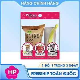 Phiên Bản Mini Xà Phòng Làm Sạch Cơ Thể Pelican 35 G (3 loại) Tặng Kèm 1 Túi Lưới Tạo Bọt