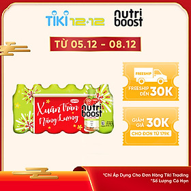 Lốc 24 Chai Sữa Nutriboost Hương Dâu (297ml / Chai)