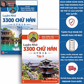 [Download Sách] Sách - Combo Luyện Nhớ Chữ Hán Tập 2 + Tập 3 - Mẹo Nhớ Chữ Hán Qua 214 Bộ Thủ - Hack Não Chữ Hán - Phạm Dương Châu