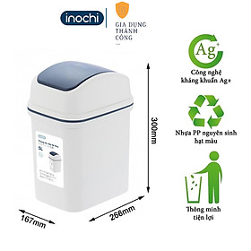 Mua Thùng Rác Nhựa Nắp Lật Thông Minh Inochi 5Lít 10L 15L Làm Sọt Rác Văn Phòng  Khách Sạn  Đựng Rác Gia Đình THRNL05