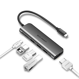 Mua HUB Chuyển USB Type-C Ra HDMI / USB 3.0 / Sạc Type-C Cao Cấp UGREEN 50209 - Hàng chính hãng