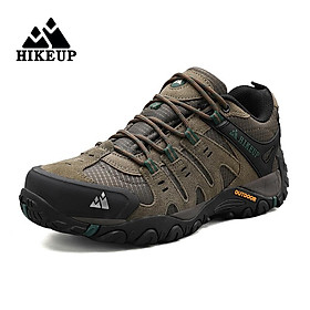 Giày đi bộ đường dài đi bộ đường dài bằng da giày da ngoài trời đi bộ đi bộ đi bộ đi bộ giày thể thao chiến thuật đi bộ Color: Black Shoe Size: 44