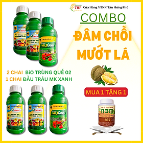 MUA 1 TẶNG 1 COMBO ĐÂM CHỒI MƯỚT LÁ CHUYÊN SẦU RIÊNG COMBO CHĂM SÓC CÂY