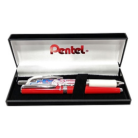 Combo Bút Ký Cao Cấp Pentel Kèm Hộp K611B-C - Tặng Kèm Bút Nước Kawaii Pentel BLN75KW (Mẫu Màu Quà Tặng Ngẫu Nhiên)