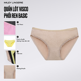 Quần Lót Visco Mềm Mại Phối Ren - Miley Lingerie