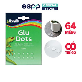 64 Miếng dán tròn cao su - Có thế tháo dán lại - BOSTIK
