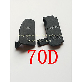 MỚI USB/HDMI DC TRONG/VIDEO RA Cửa Cao Su Dành Cho Canon 6D cho EOS 6D 5D2 5D3 70D 7D Máy Ảnh Kỹ Thuật Số Sửa Chữa Phần Lưng: Bundle5