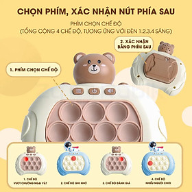 Đồ chơi Pop it thế hệ mới - máy điện tử chơi game Pop it giải trí bấm nút