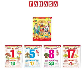 Lịch Bloc Đại Màng Co - Chủ Đề Bonsai Phong Thủy - Phúc Lộc Thọ - Hương Trang HT17X