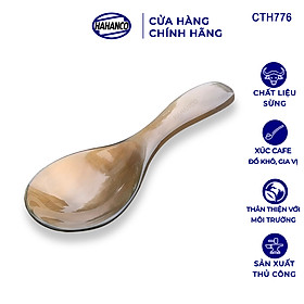 Thìa muỗng miệng to xúc gia vị bằng sừng - nhỏ gọn tiện dụng - giúp gia vị không mất mùi - CTH776