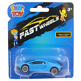 Đồ Chơi Xe Tốc Độ FastWheels 3 Inch - 342000S - Lamborghini Aventador LP700 4 SV Coupe - Màu Xanh