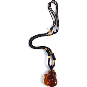 Dây chuyền hồ ly thạch anh vàng ấn độ MS713 