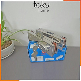 Mua Khóa Cửa Kính Cường Lực  Khóa Sàn Cho Kính Cường Lực 10 - 12 ly  Khóa Sàn Loại 2 Đầu Chìa. Taky Home 3701