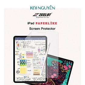 Miếng Dán Màn Hình Film Nhám Zeelot PaperLike Cho iPad Pro11/Pro12.9/Air10.9/10.2- Hàng chính hãng