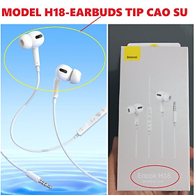 Tai nghe nhét tai hỗ trợ mic chân cắm 3.5mm Baseus Encok H17 NGCR020002 -Hàng chính hãng