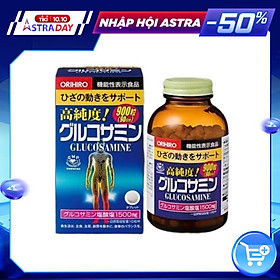 Thực phẩm chức năng viên uống bổ khớp, hỗ trợ trị đau nhức xương khớp Glucosamine Orihiro 1500mg Nhật bản
