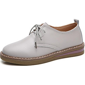 Women'S Flat Casual Shoes Pu Leather Oxford Bottom