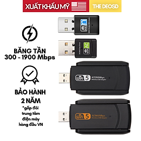 Mua | Xuất Khẩu Mỹ | - Bộ Chuyển Đổi WiFi USB 150Mbps  300Mbps  600Mbps  1200Mbps  1900Mbps - The Deosd USB WIFI - Hàng Chính Hãng