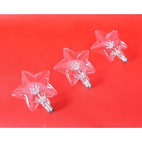 Bộ 3 bóng đèn led trang trí hình ngôi sao, đèn trang trí độc đáo hàng chính hãng