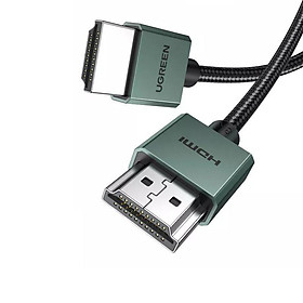 Ugreen ug90384hd155tk 2m slim 8k cáp hdmi chuẩn 2.1 bọc nhôm, bện dù - hàng chính hãng