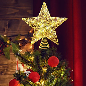 Cây Giáng Sinh Ngôi Sao, 20Cm Ngôi Sao Cây Thông Noel, Thiết Kế Kim Loại 20 Đèn LED Cây Thông Noel Quán Quân Cho Lễ Hội Giáng Sinh Trang Trí Nhà Cửa
