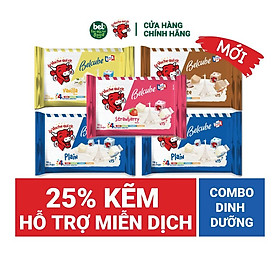 Combo 5 gói Phô Mai Vuông Belcube Đủ Vị (15 viên) Hỗ trợ Hệ Miễn Dịch